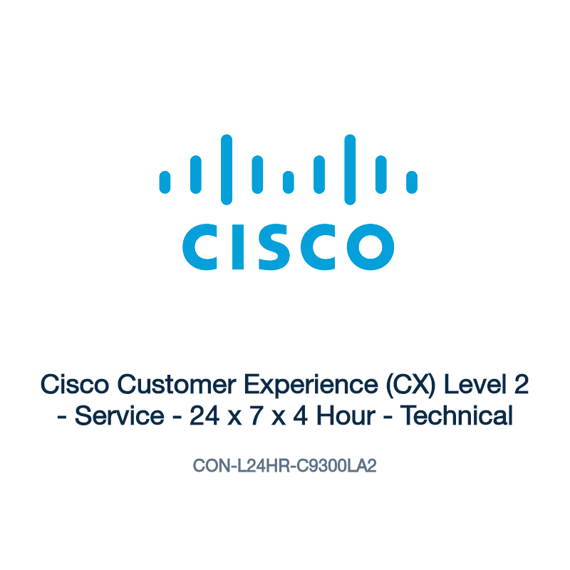 CON-L24HR-C9300LA2: Cisco Customer Experience (CX) Level 2