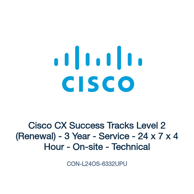 CON-L24OS-6332UPU: Cisco CX Success Tracks Level 2 (Renewal)