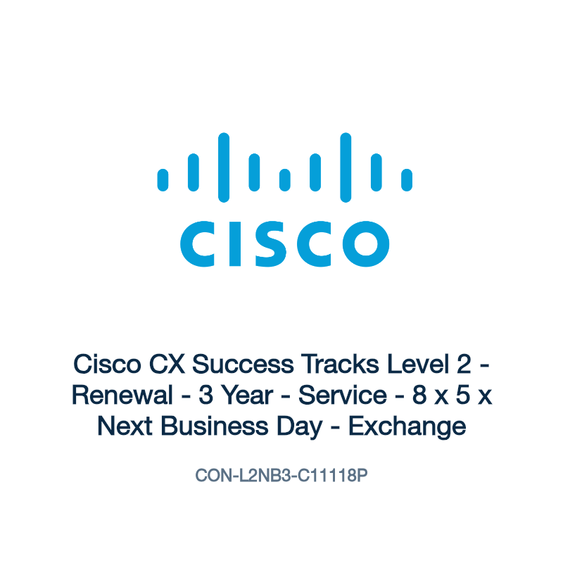 CON-L2NB3-C11118P: Cisco CX Success Tracks Level 2