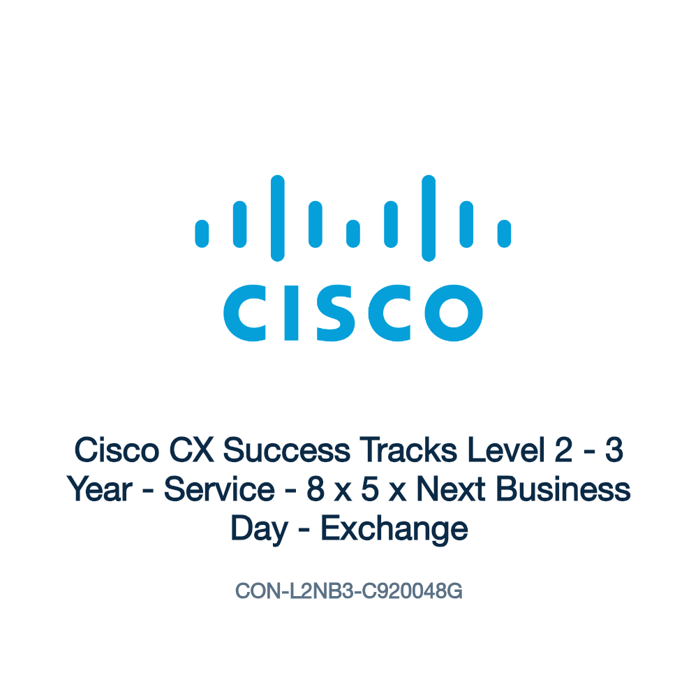 CON-L2NB3-C920048G: Cisco CX Success Tracks Level 2