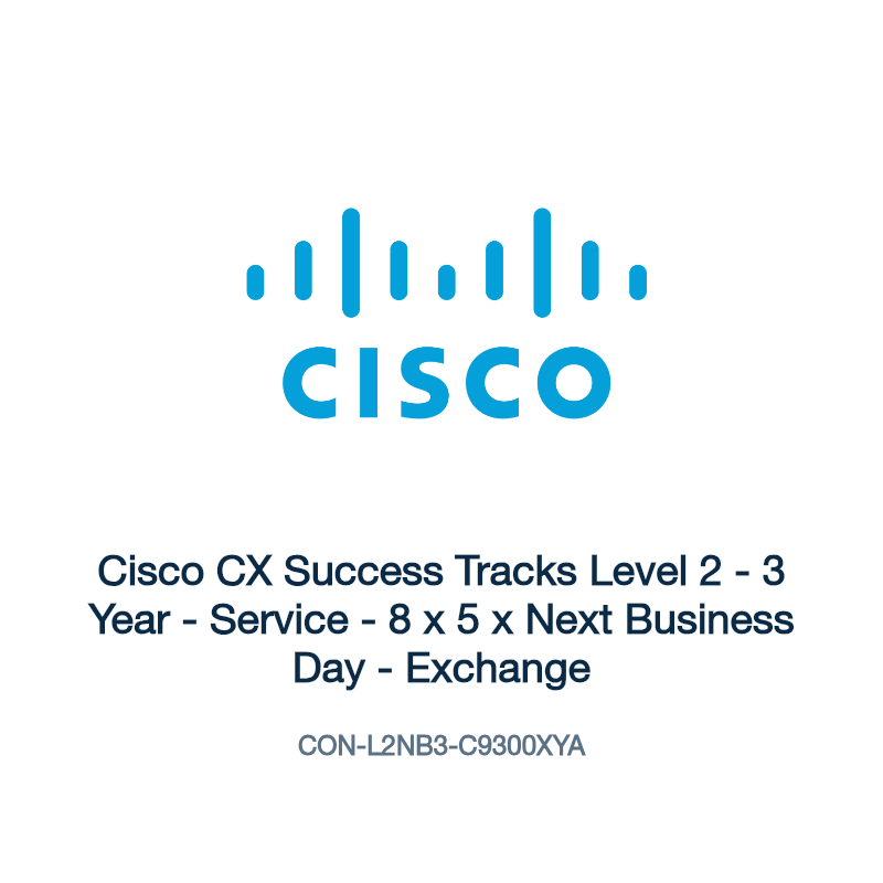 CON-L2NB3-C9300XYA: Cisco CX Success Tracks Level 2