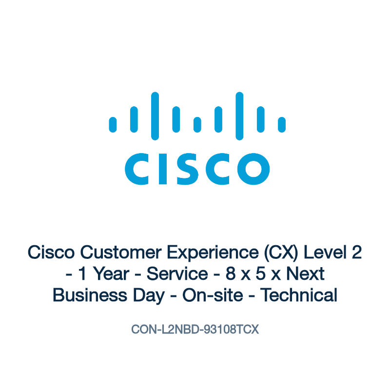 CON-L2NBD-93108TCX: Cisco Customer Experience (CX) Level 2