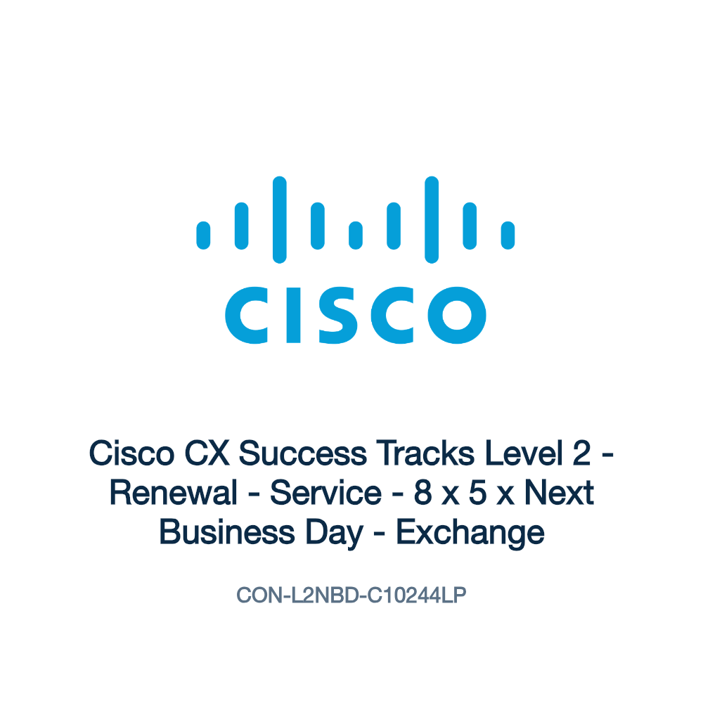 CON-L2NBD-C10244LP: Cisco CX Success Tracks Level 2