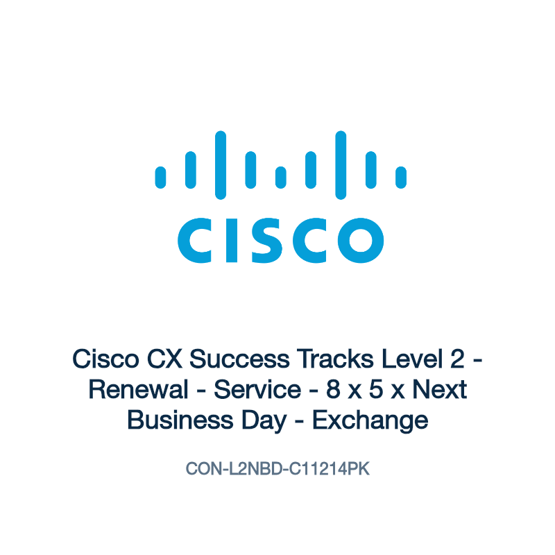 CON-L2NBD-C11214PK: Cisco CX Success Tracks Level 2