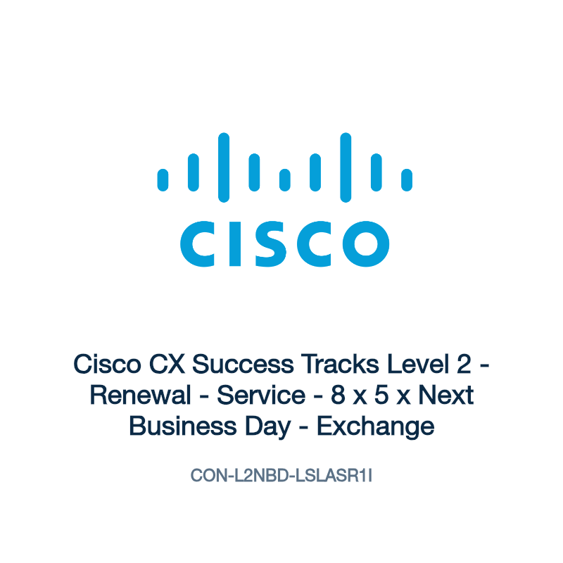 CON-L2NBD-LSLASR1I: Cisco CX Success Tracks Level 2