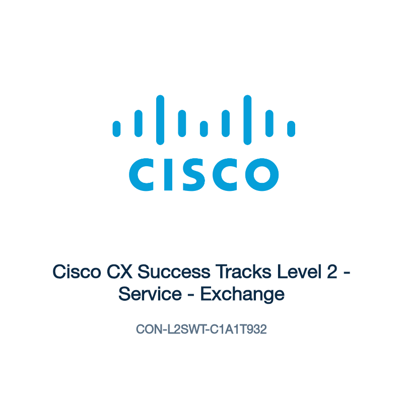 CON-L2SWT-C1A1T932: Cisco CX Success Tracks Level 2
