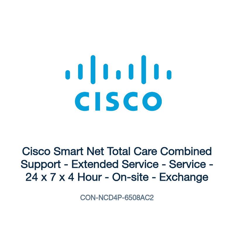 CON-NCD4P-6508AC2: Cisco Smart Net Total Care Combined Support