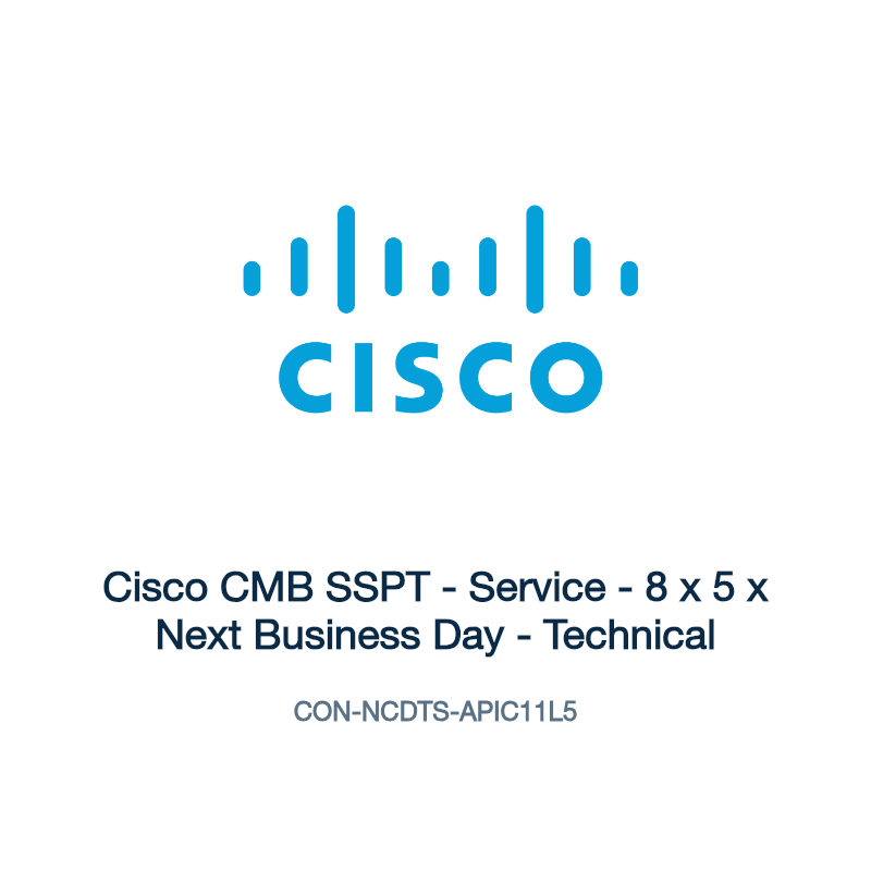 CON-NCDTS-APIC11L5: Cisco CMB SSPT - Service - 8 x 5 x Next Business Day - Technical