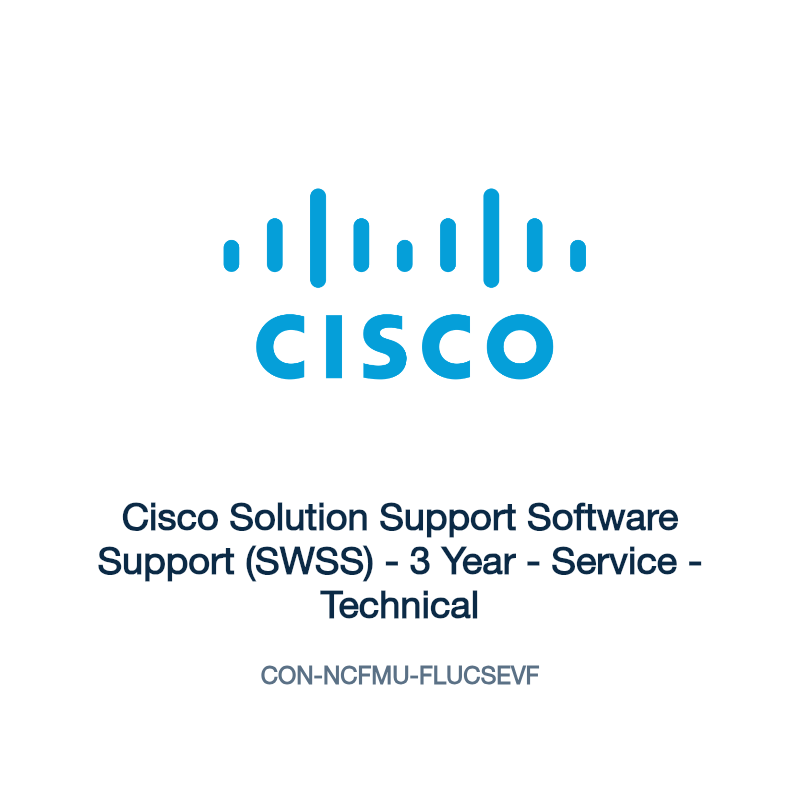 CON-NCFMU-FLUCSEVF: Cisco Solution Support Software Support (SWSS)