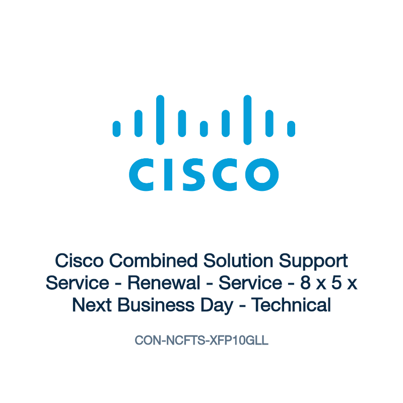CON-NCFTS-XFP10GLL: Cisco Combined Solution Support Service