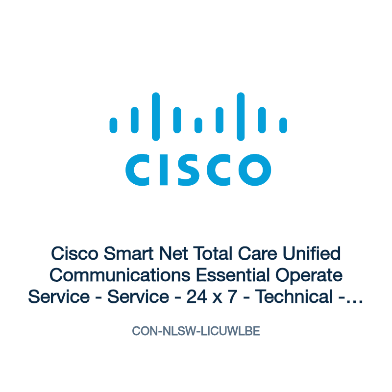 CON-NLSW-LICUWLBE: Cisco Smart Net Total Care Unified Communications Essential Operate