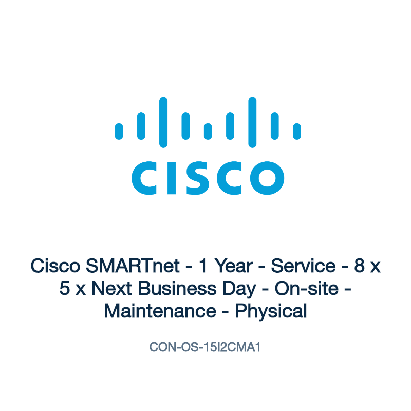 CON-OS-15I2CMA1: Cisco SMARTnet - 1 Year - Service - 8 x 5 x Next Business Day -