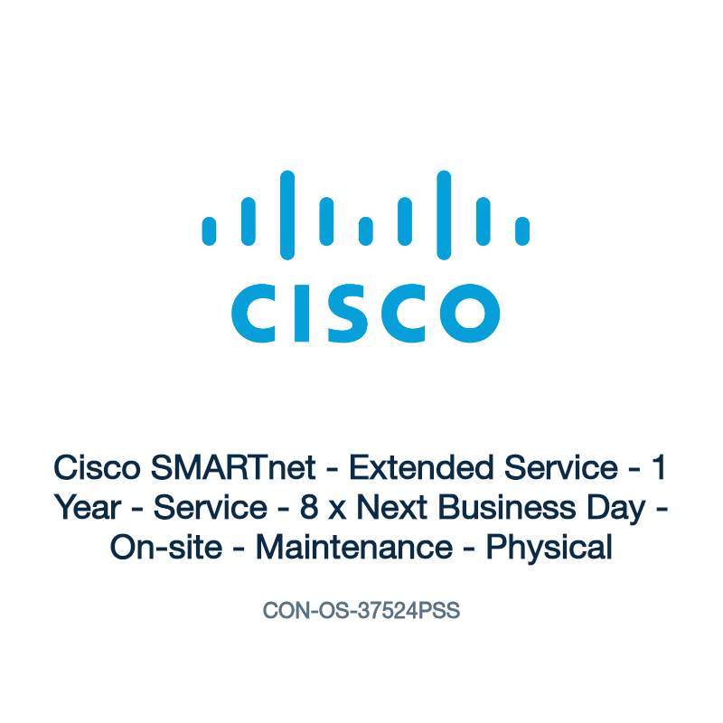CON-OS-37524PSS: Cisco SMARTnet - Extended Service - 1 Year - Service - 8 x Next
