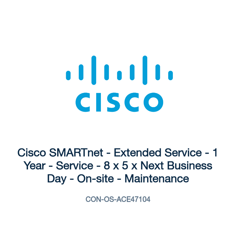 CON-OS-ACE47104: Cisco SMARTnet - Extended Service - 1 Year - Service