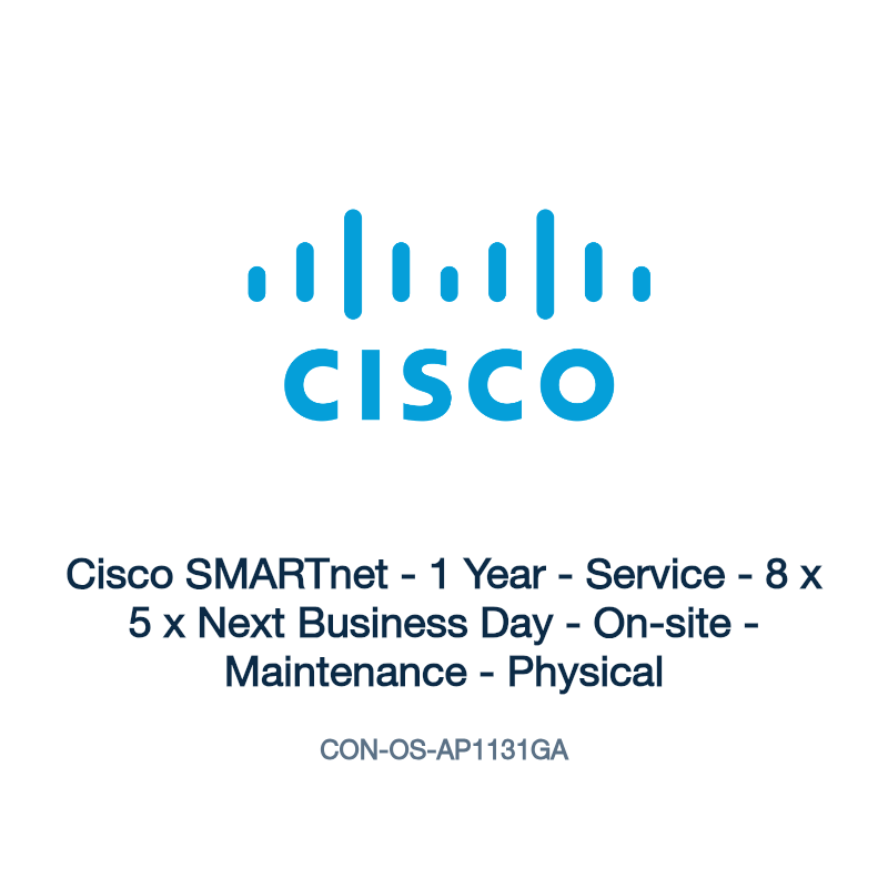 CON-OS-AP1131GA: Cisco SMARTnet - 1 Year - Service - 8 x 5 x Next Business Day -