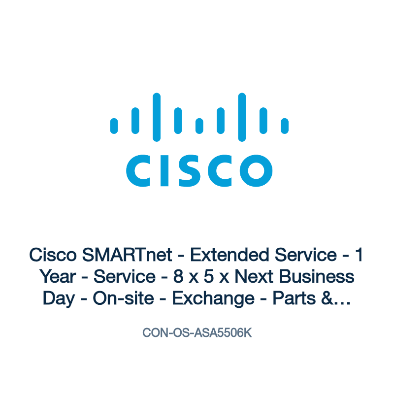 CON-OS-ASA5506K: Cisco SMARTnet - Extended Service - 1 Year - Service