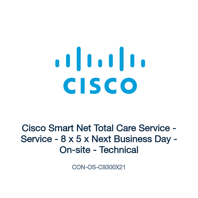 CON-OS-C9300X21: Cisco Smart Net Total Care Service