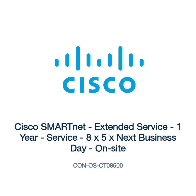 CON-OS-CT08500: Cisco SMARTnet - Extended Service - 1 Year - Service