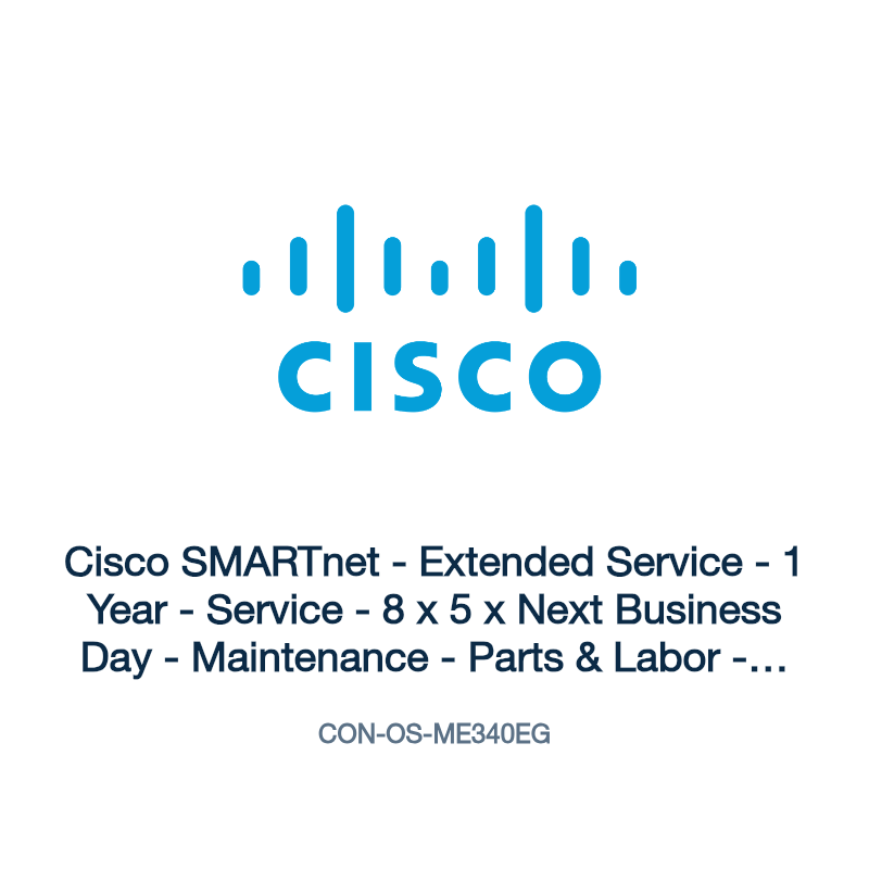 CON-OS-ME340EG: Cisco SMARTnet - Extended Service - 1 Year - Service
