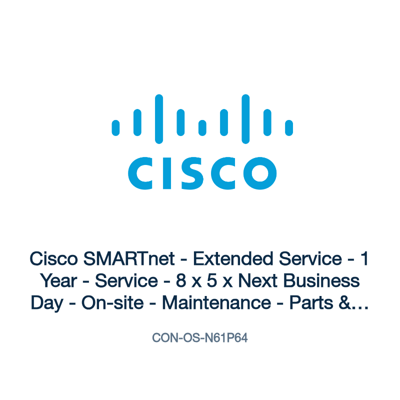 CON-OS-N61P64: Cisco SMARTnet - Extended Service - 1 Year - Service