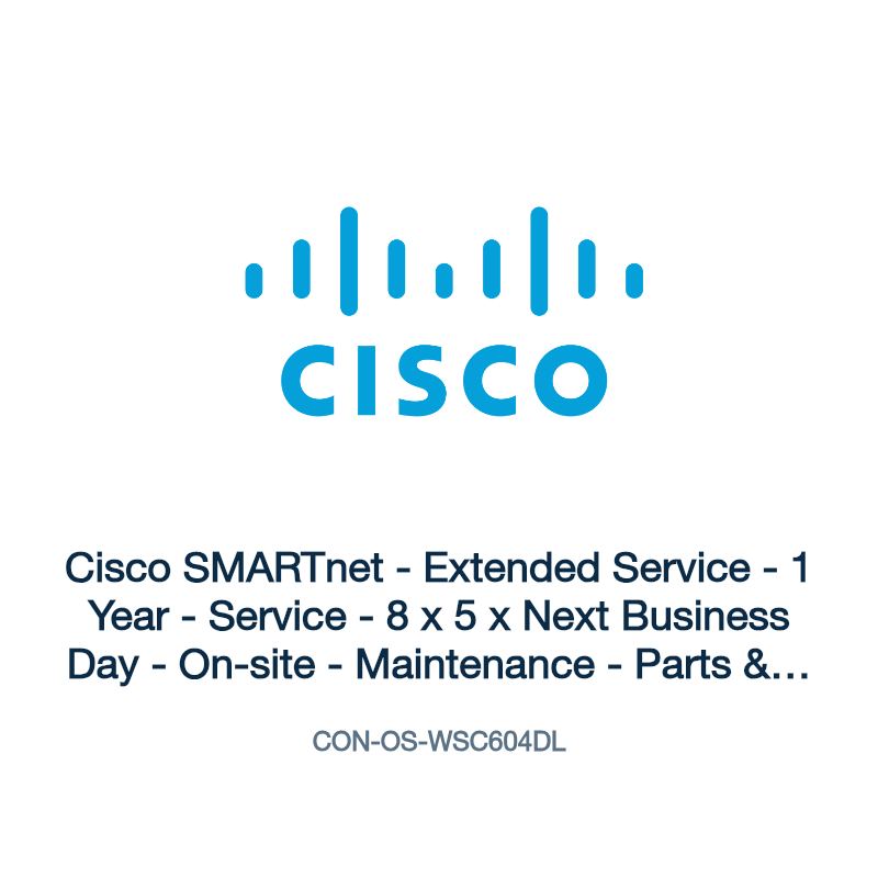 CON-OS-WSC604DL: Cisco SMARTnet - Extended Service - 1 Year - Service