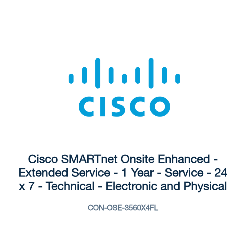 CON-OSE-3560X4FL: Cisco SMARTnet Onsite Enhanced