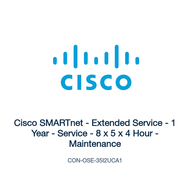 CON-OSE-35I2UCA1: Cisco SMARTnet - Extended Service - 1 Year - Service - 8 x 5 x 4 Hour