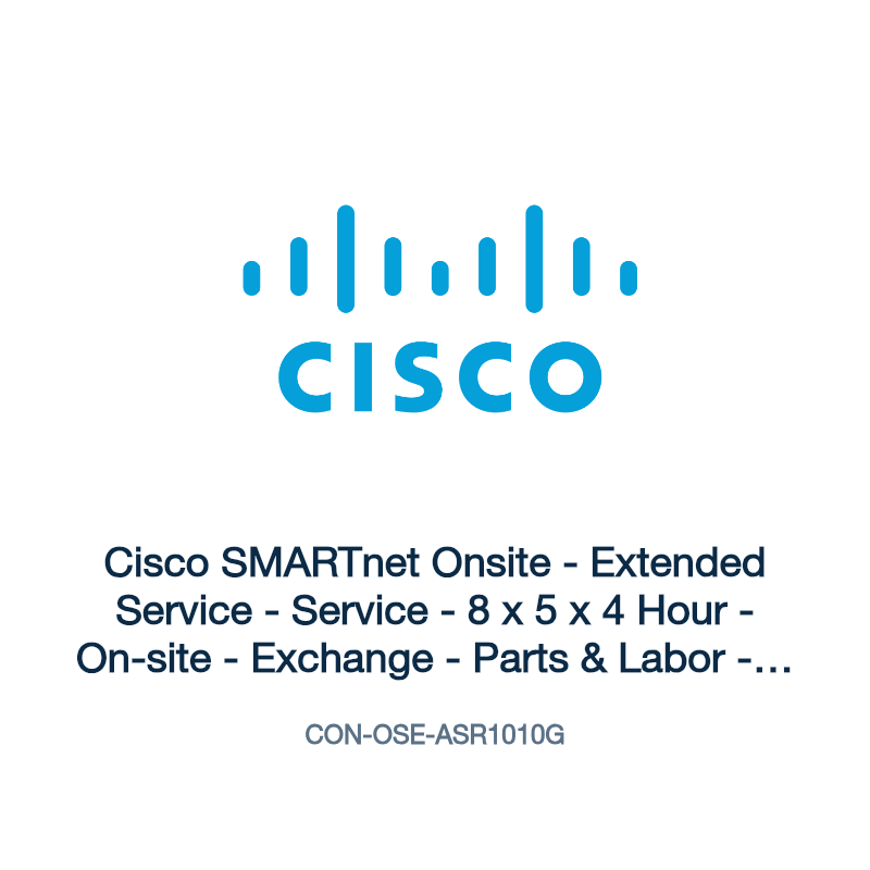 CON-OSE-ASR1010G: Cisco SMARTnet Onsite