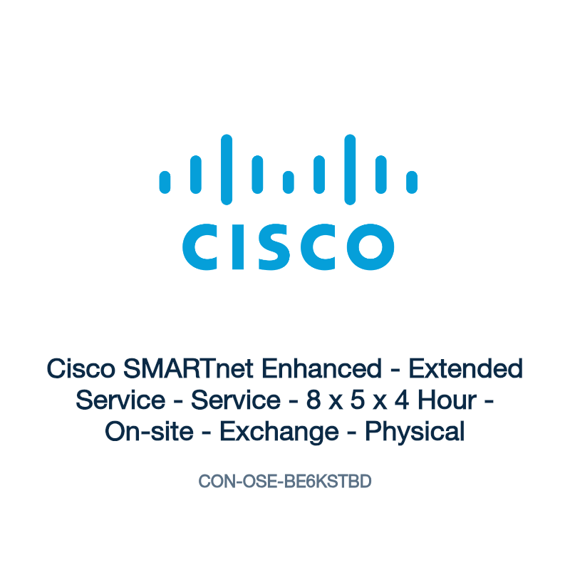 CON-OSE-BE6KSTBD: Cisco SMARTnet Enhanced
