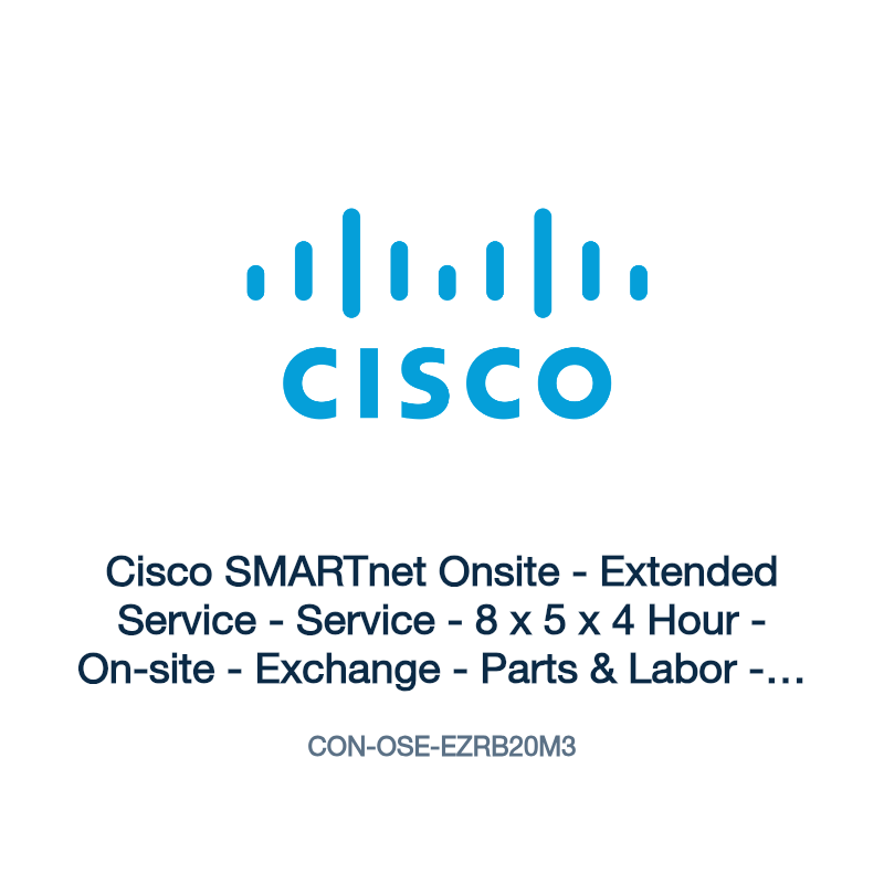 CON-OSE-EZRB20M3: Cisco SMARTnet Onsite