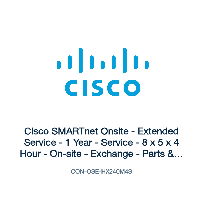 CON-OSE-HX240M4S: Cisco SMARTnet Onsite