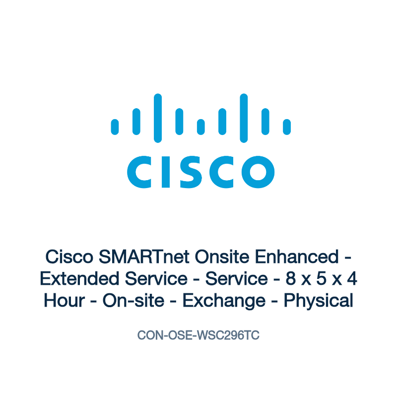 CON-OSE-WSC296TC: Cisco SMARTnet Onsite Enhanced