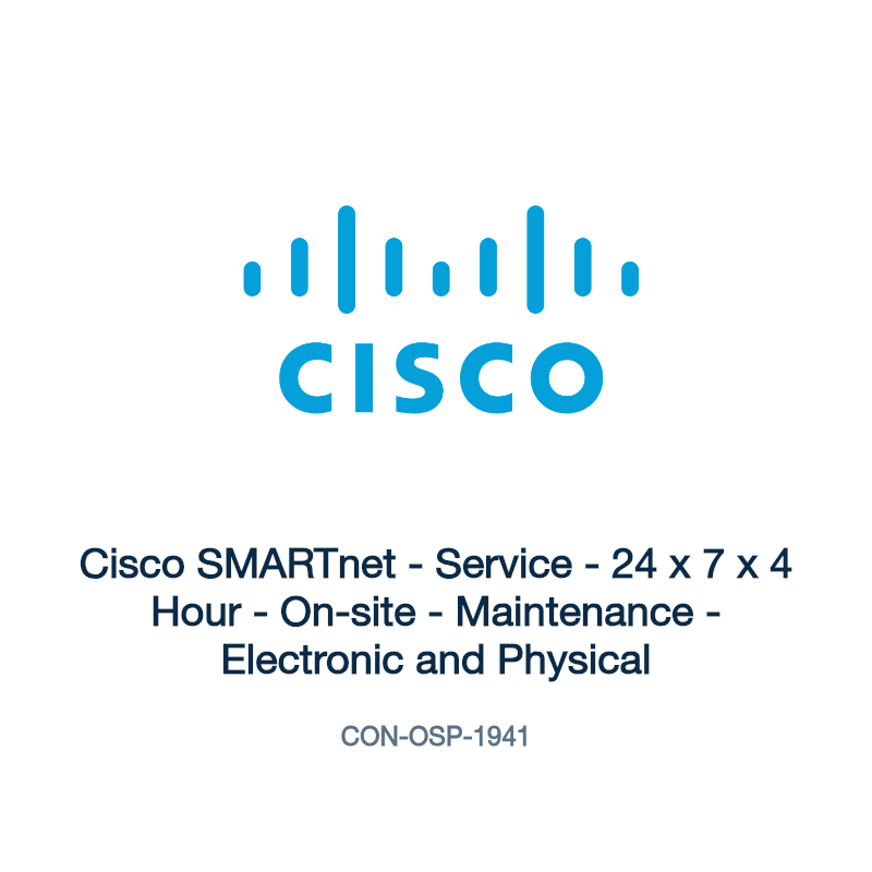 CON-OSP-1941: Cisco SMARTnet - Service - 24 x 7 x 4 Hour - On-site - Maintenance