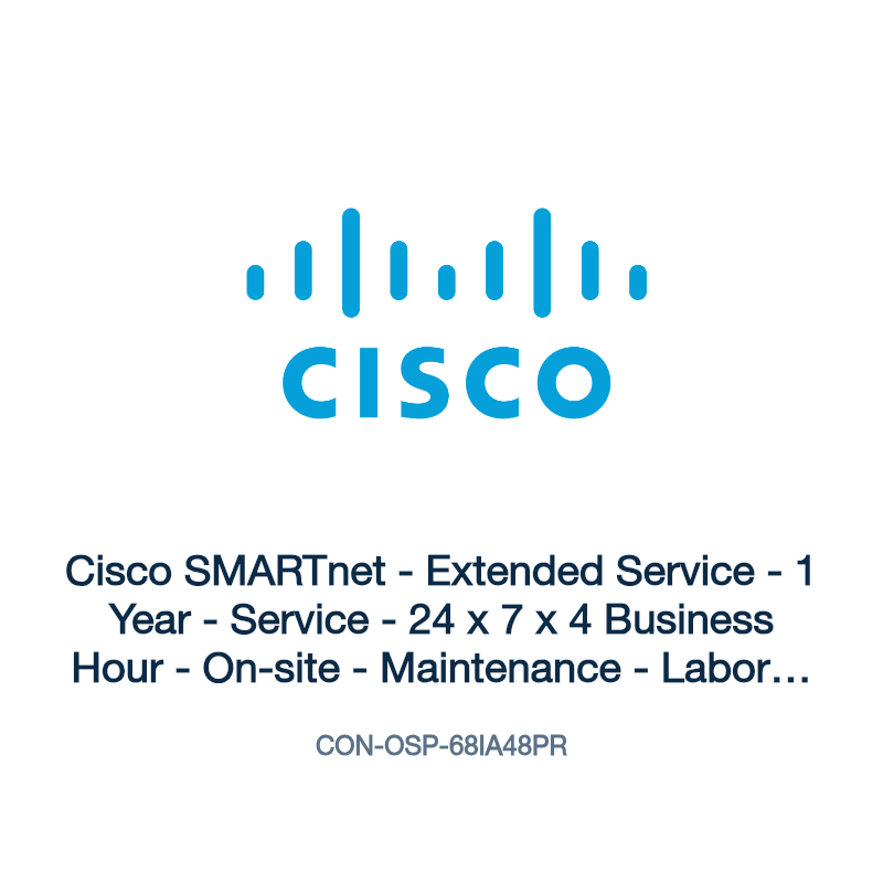 CON-OSP-68IA48PR: Cisco SMARTnet - Extended Service - 1 Year - Service