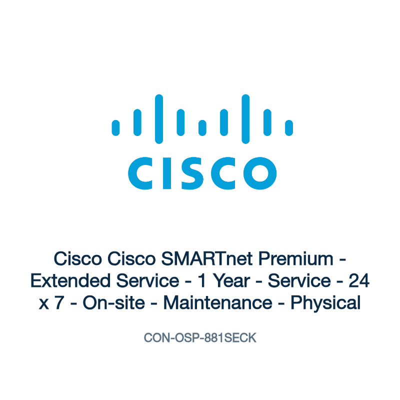 CON-OSP-881SECK: Cisco Cisco SMARTnet Premium