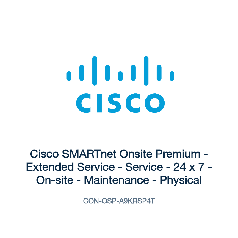 CON-OSP-A9KRSP4T: Cisco SMARTnet Onsite Premium
