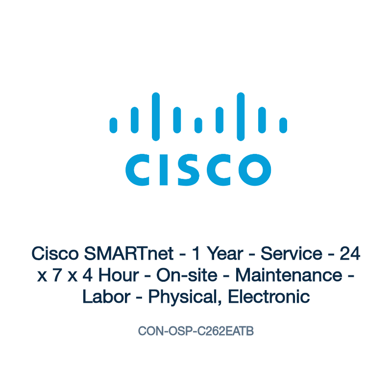 CON-OSP-C262EATB: Cisco SMARTnet - 1 Year - Service - 24 x 7 x 4 Hour - On-site -