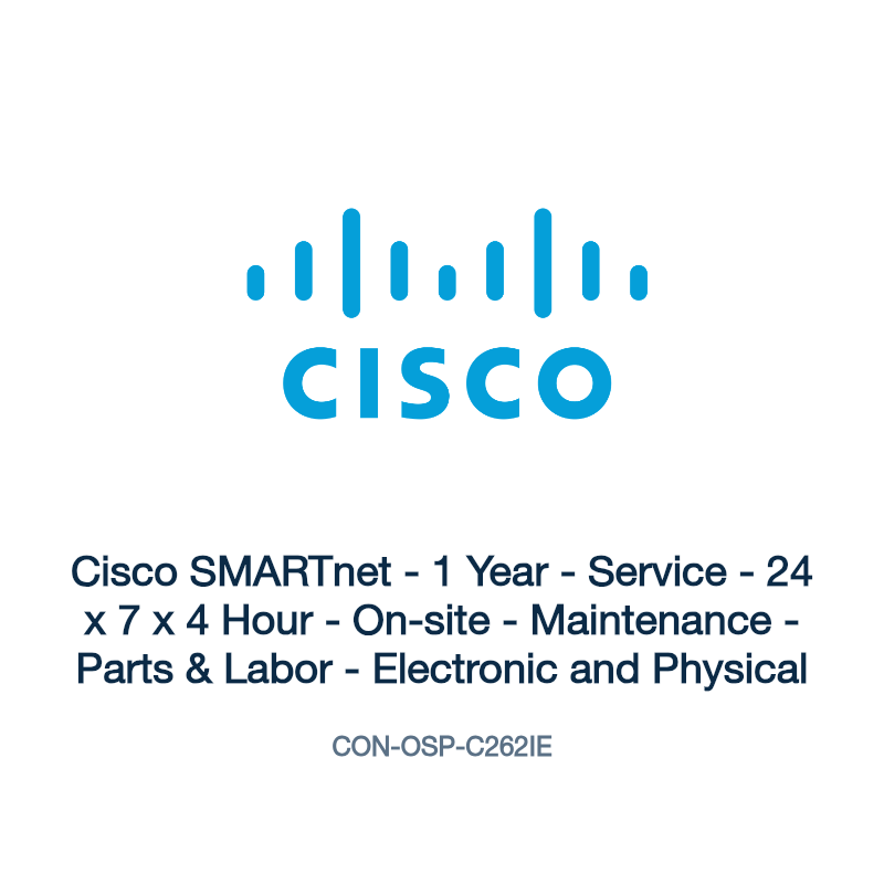 CON-OSP-C262IE: Cisco SMARTnet - 1 Year - Service - 24 x 7 x 4 Hour - On-site -