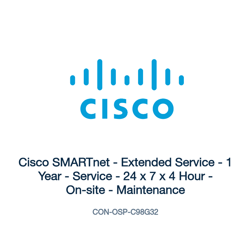 CON-OSP-C98G32: Cisco SMARTnet - Extended Service - 1 Year - Service - 24 x 7 x 4 Hour
