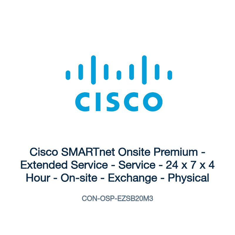 CON-OSP-EZSB20M3: Cisco SMARTnet Onsite Premium