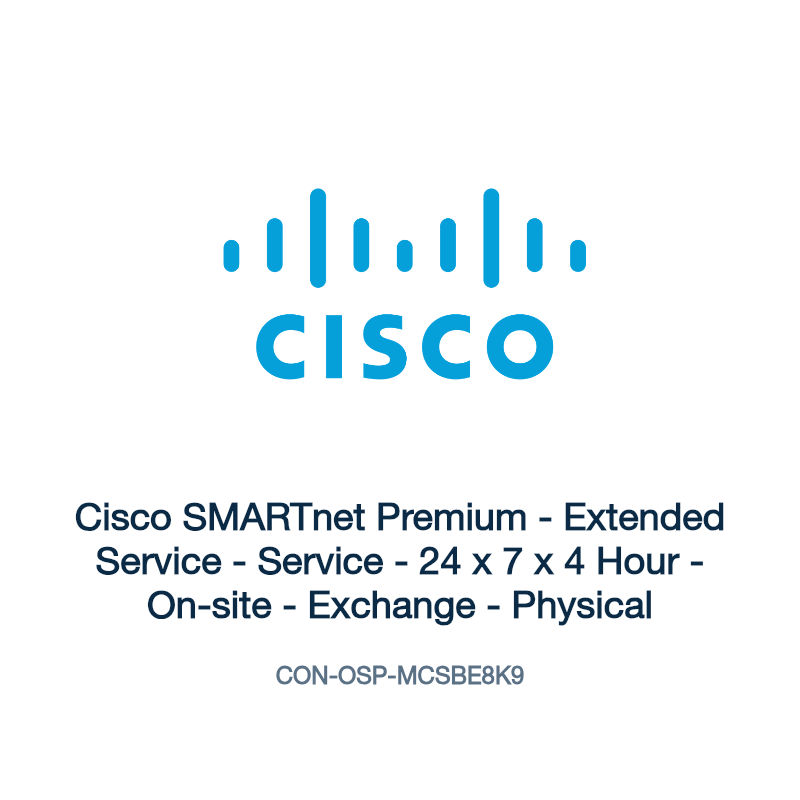 CON-OSP-MCSBE8K9: Cisco SMARTnet Premium