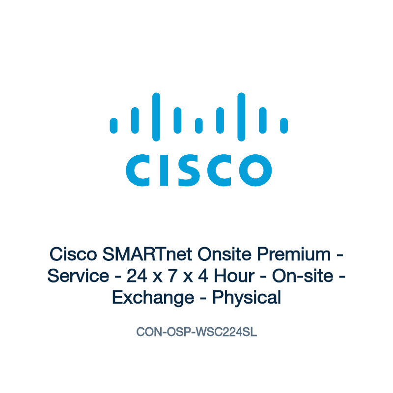 CON-OSP-WSC224SL: Cisco SMARTnet Onsite Premium