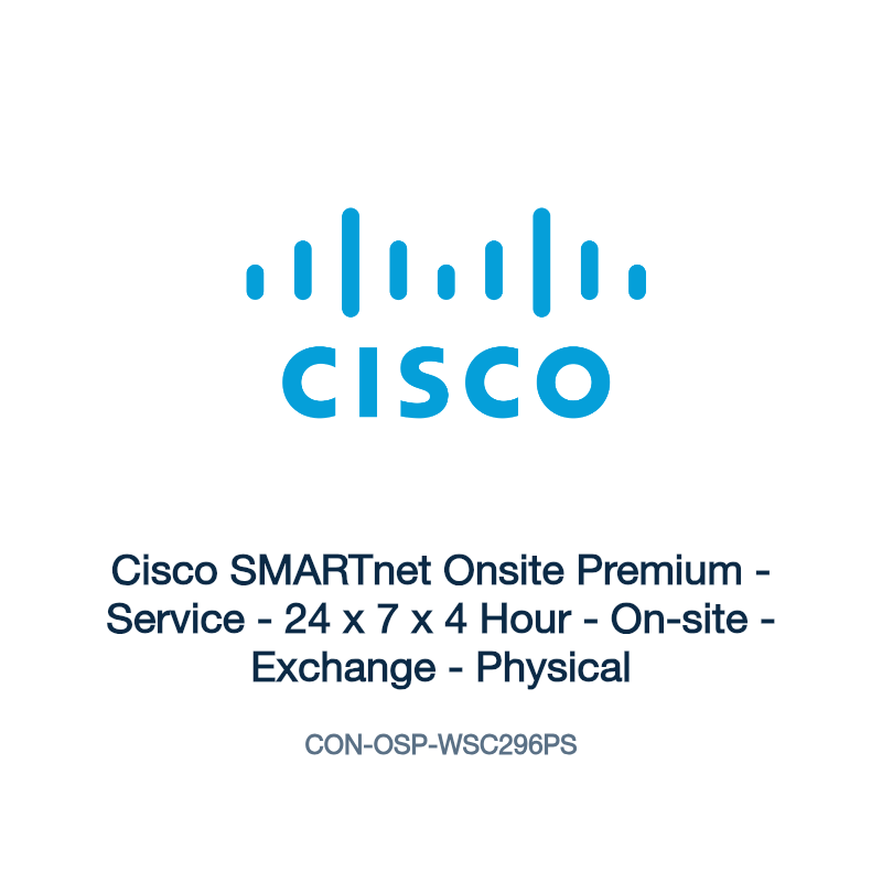 CON-OSP-WSC296PS: Cisco SMARTnet Onsite Premium