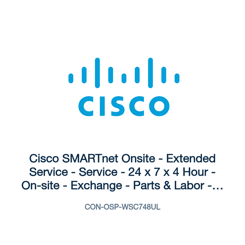 CON-OSP-WSC748UL: Cisco SMARTnet Onsite
