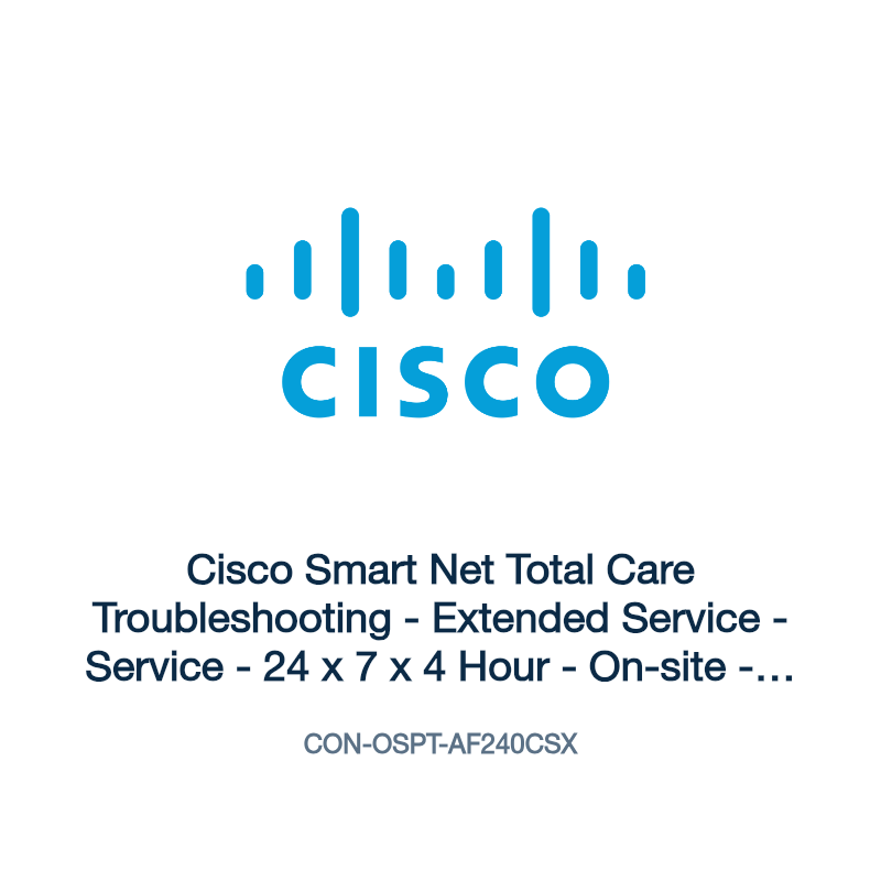 CON-OSPT-AF240CSX: Cisco Smart Net Total Care Troubleshooting