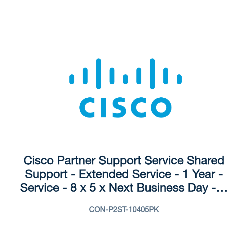 CON-P2ST-10405PK: Cisco Partner Support Service Shared Support