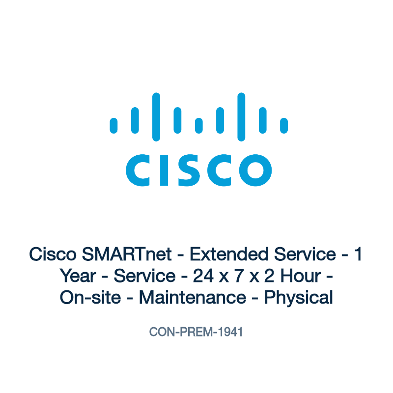 CON-PREM-1941: Cisco SMARTnet - Extended Service - 1 Year - Service - 24 x 7 x 2 Hour