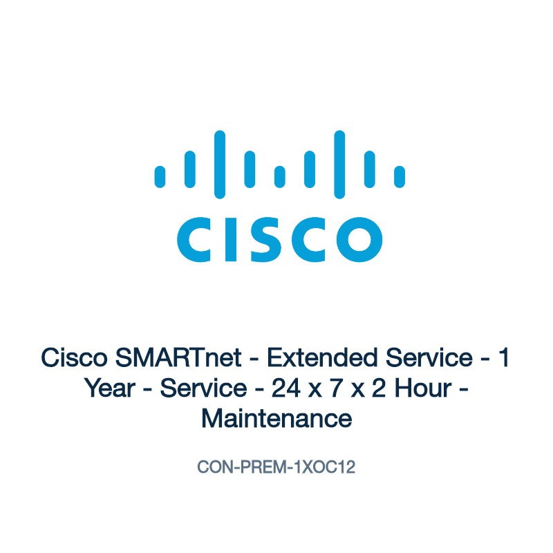 CON-PREM-1XOC12: Cisco SMARTnet - Extended Service - 1 Year - Service - 24 x 7 x 2 Hour