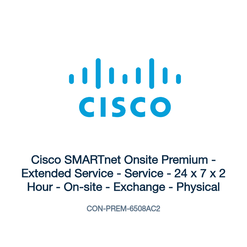 CON-PREM-6508AC2: Cisco SMARTnet Onsite Premium