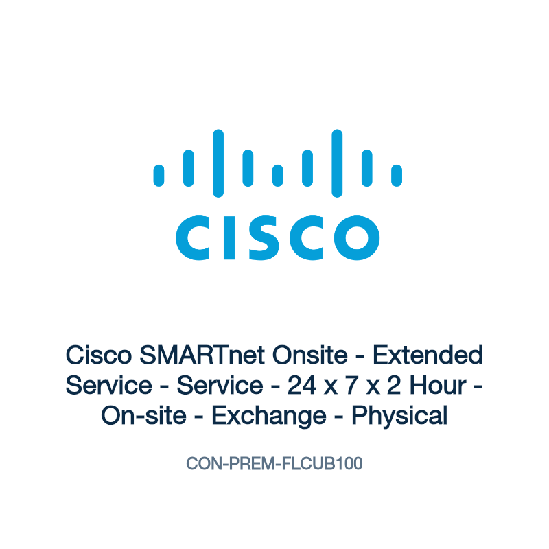 CON-PREM-FLCUB100: Cisco SMARTnet Onsite